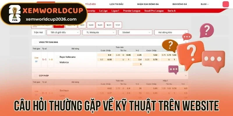 Câu hỏi thường gặp về kỹ thuật trên website