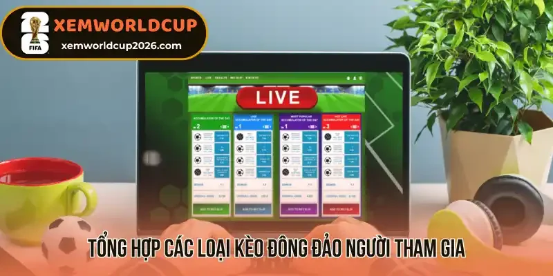 Tổng hợp các loại kèo đông đảo người tham gia