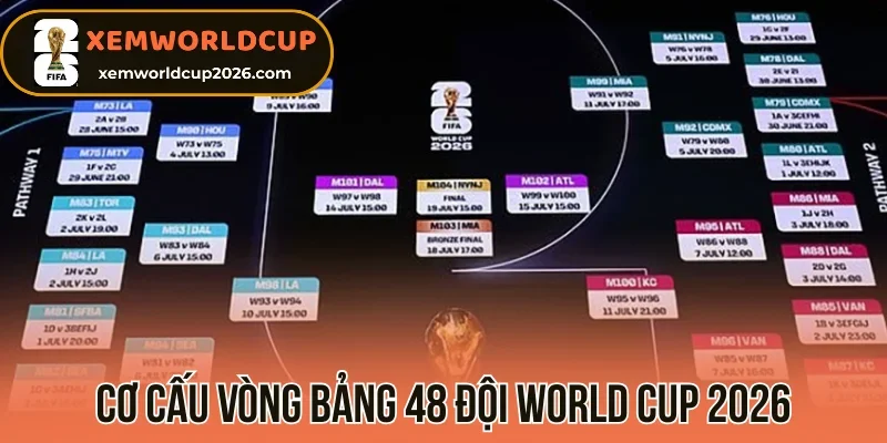 Cơ cấu vòng bảng 48 đội World Cup 2026
