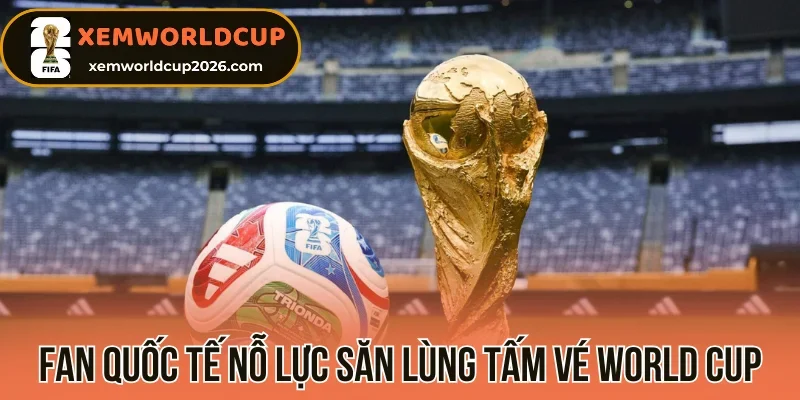Fan quốc tế nỗ lực săn lùng tấm vé World Cup