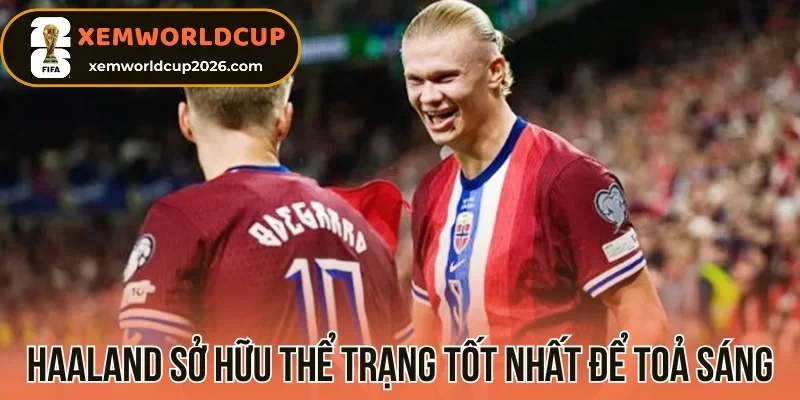 Haaland sở hữu thể trạng tốt nhất để toả sáng